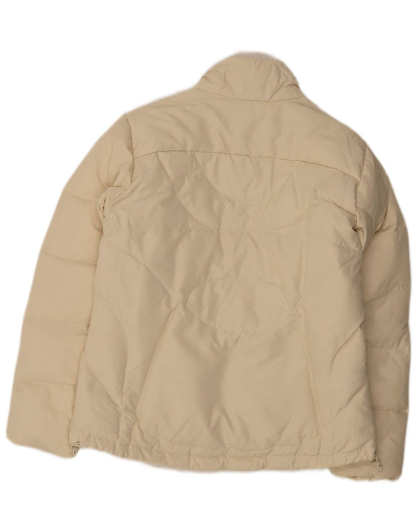 Giacca imbottita da donna Adidas UK 16 Large in poliestere bianco sporco
