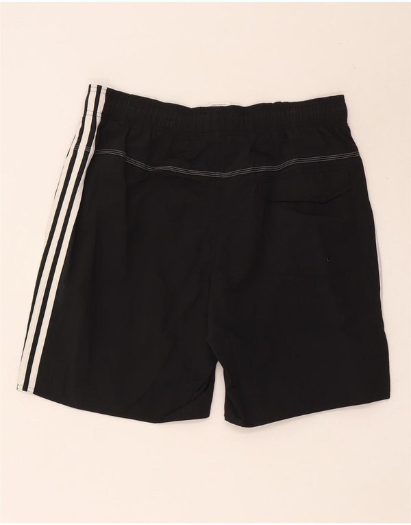 Pantaloncini sportivi da uomo Adidas grandi in poliestere nero