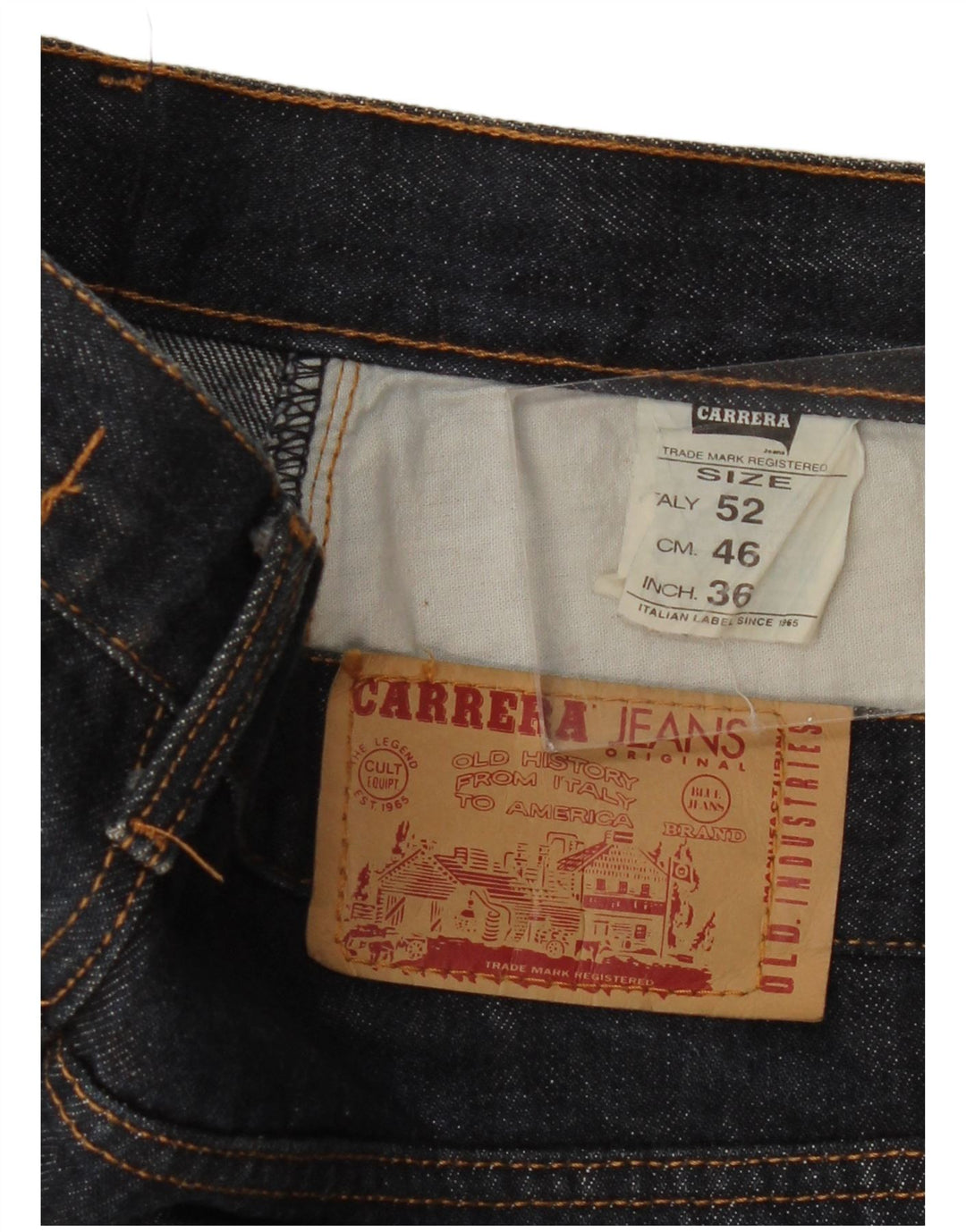 Jeans dritti Carrera da donna 700 W36 L27 cotone blu navy