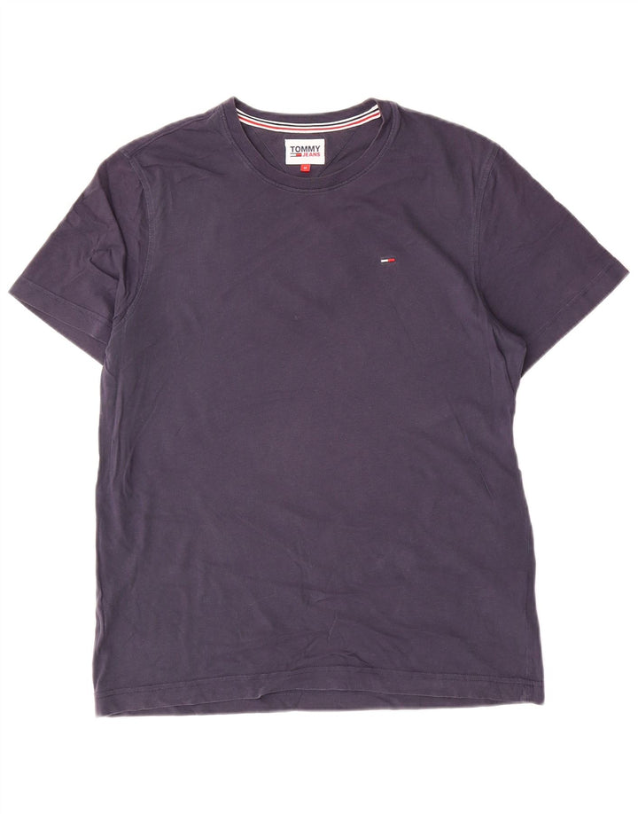T-shirt da uomo Tommy Hilfiger Top in cotone blu navy medio