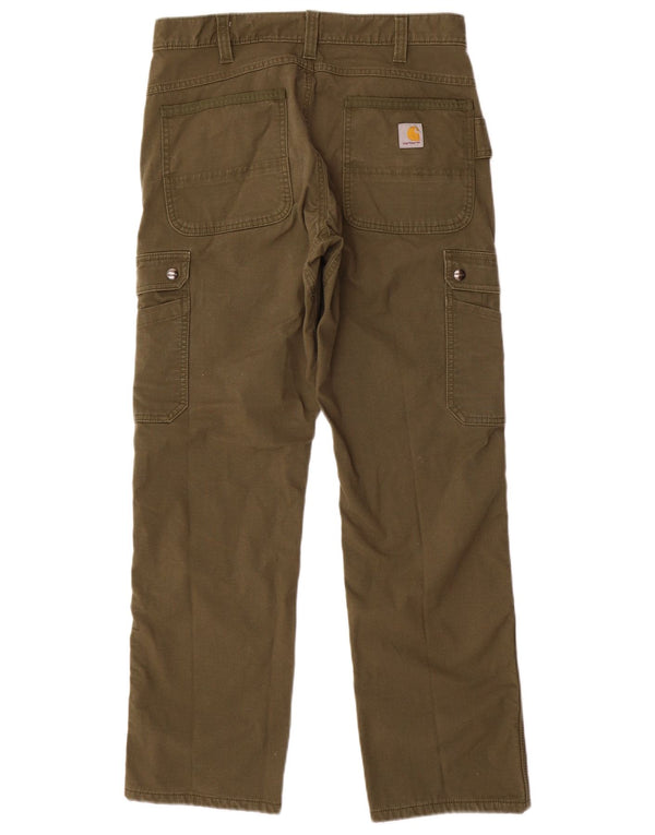 Pantaloni cargo da uomo dalla vestibilità comoda Carhartt W32 L32 cotone kaki