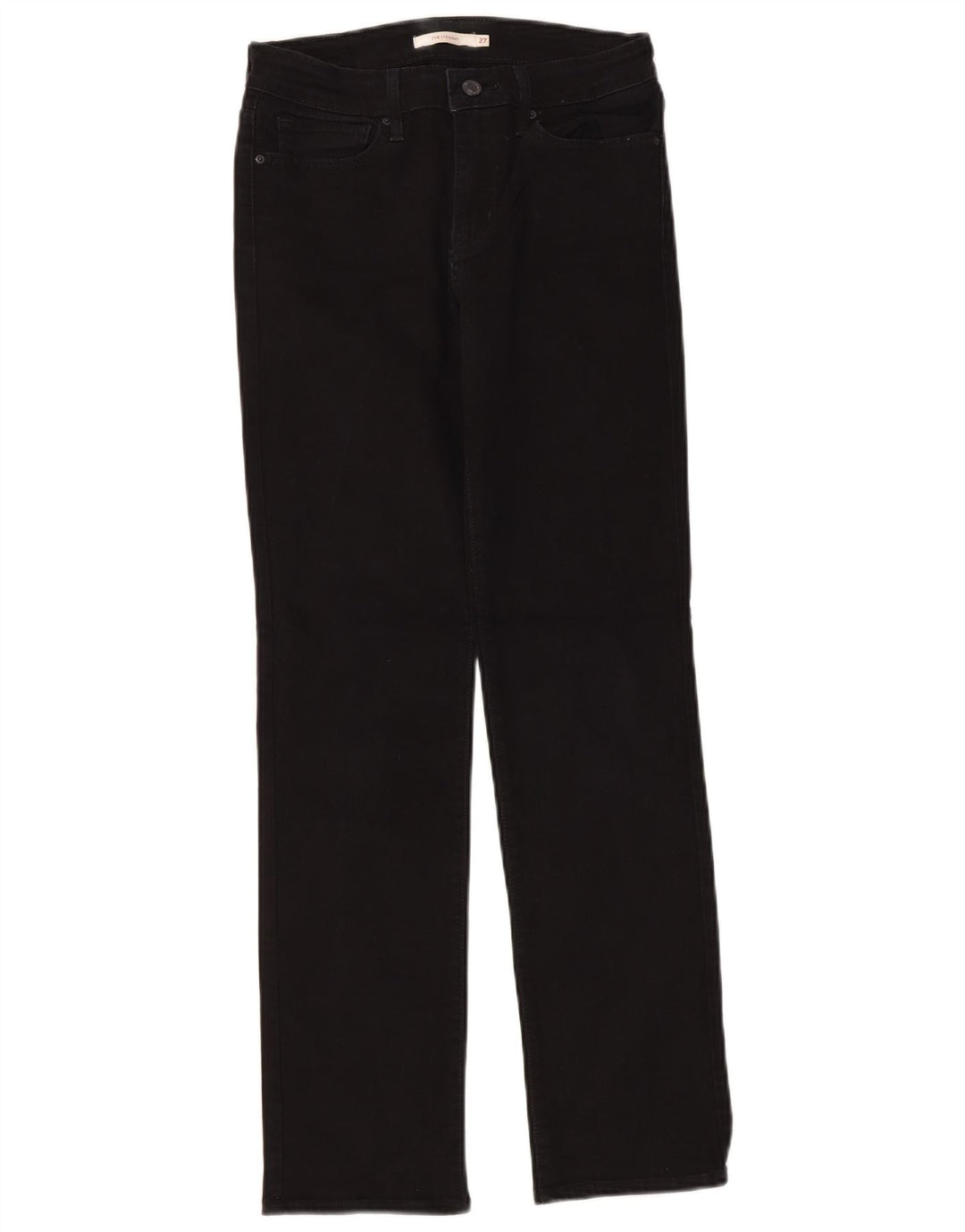 Jeans dritti Levi's 714 da donna W27 L30 cotone nero
