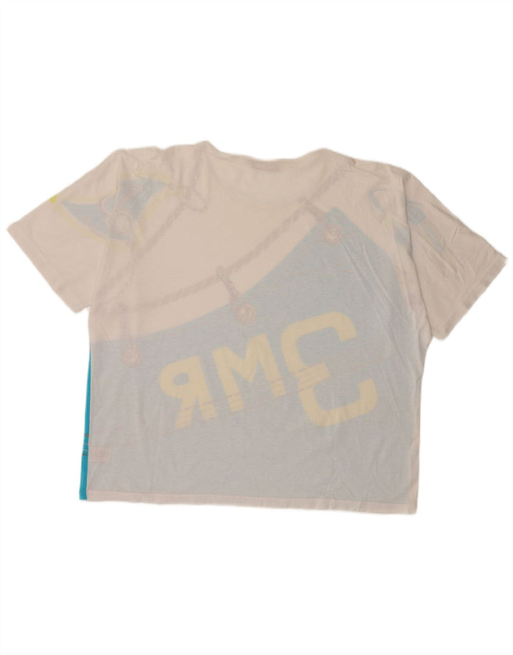 T-shirt grafica da donna taglie forti Marina Rinaldi taglia 25 grande bianca
