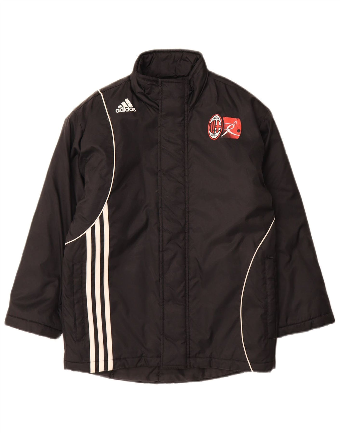 Cappotto imbottito Adidas AC Milan da bambino 9-10 anni in poliestere nero