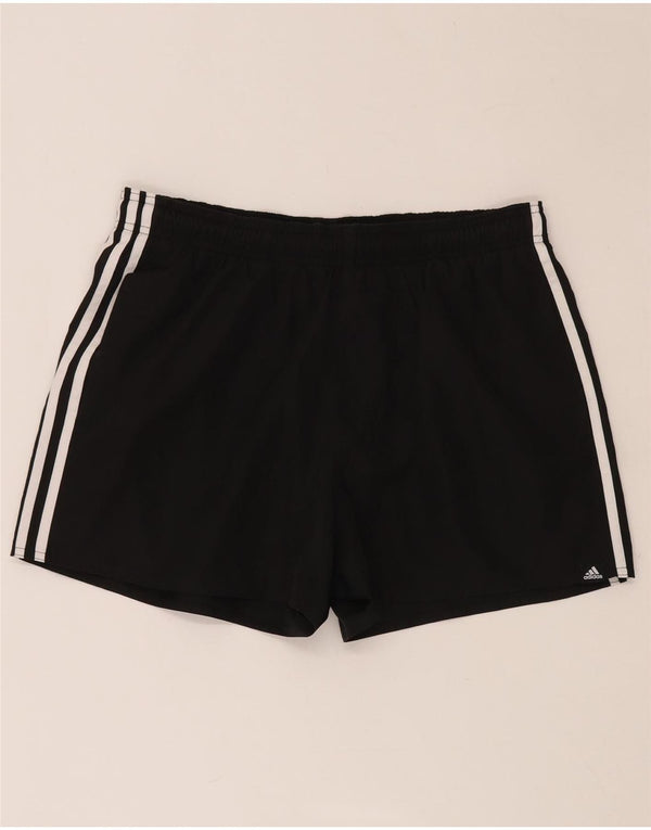 Pantaloncini sportivi ADIDAS da donna UK 14 Large Nero Poliestere