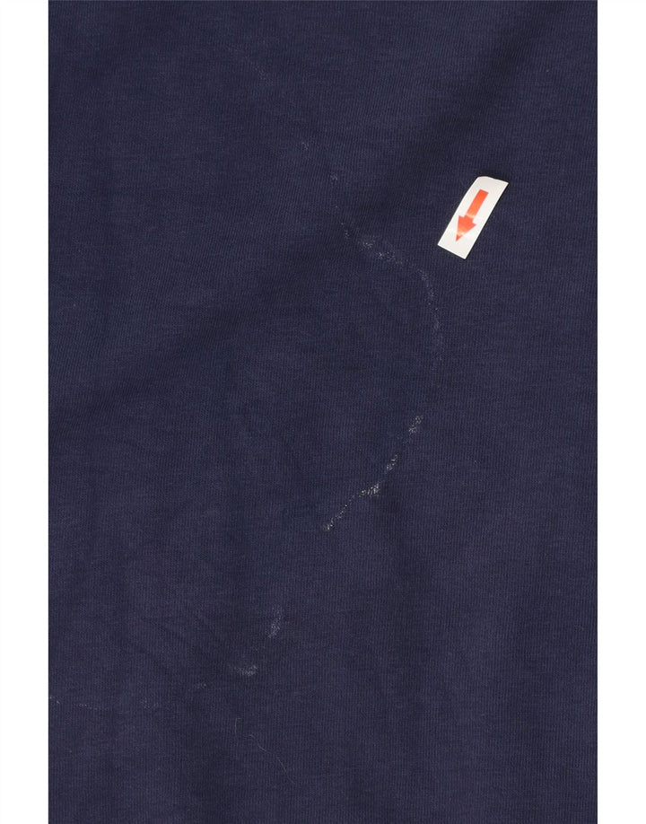 Felpa con cappuccio e zip da uomo Puma in cotone blu navy medio