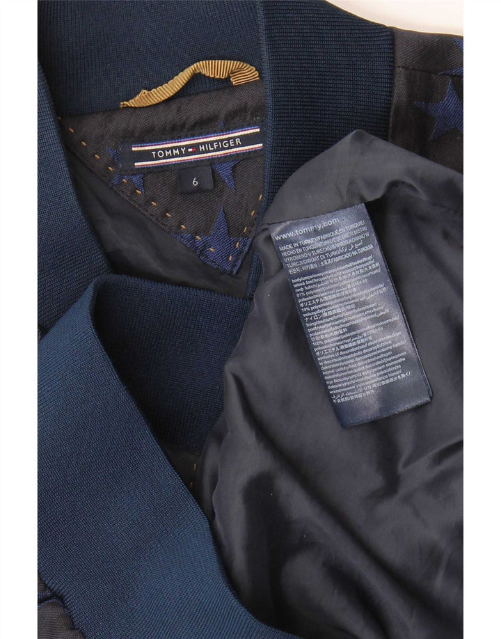 Giubbotto bomber da donna Tommy Hilfiger US 6 medio blu navy geometrico