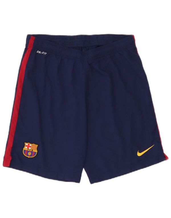 Pantaloncini sportivi da uomo Nike Barcelona, poliestere color block medio blu navy