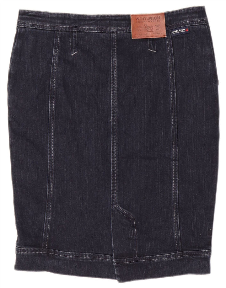 Gonna in denim da donna Woolrich W29 blu navy medio