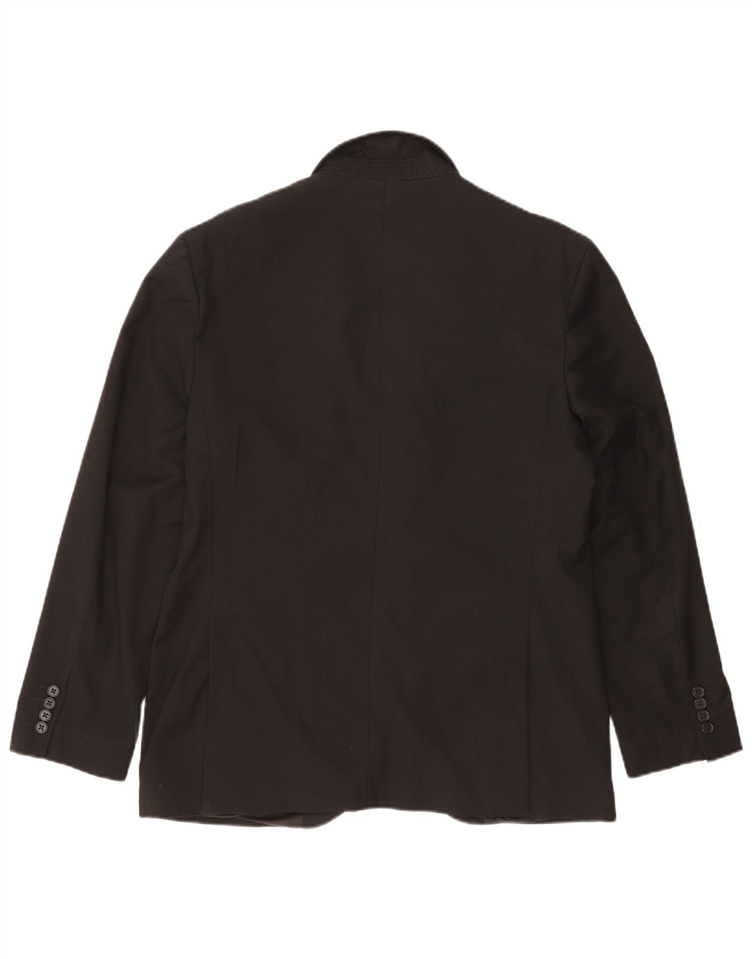 MARKS & SPENCER Giacca blazer da uomo a 2 bottoni UK 40 poliestere nero medio