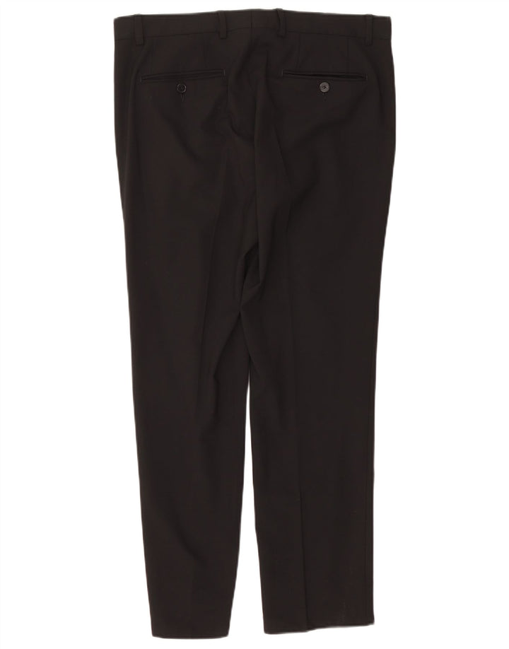 MANUEL RITZ Mens 2 Button 2 Piece Suit IT 48 Medium W32 L29 Black