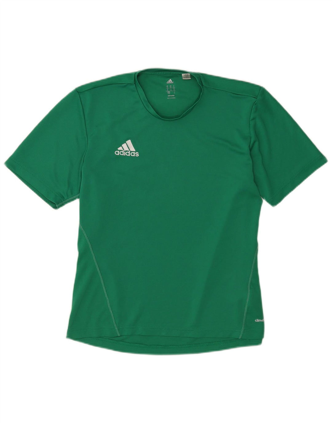 T-shirt Adidas Climalite da uomo Top in poliestere verde medio