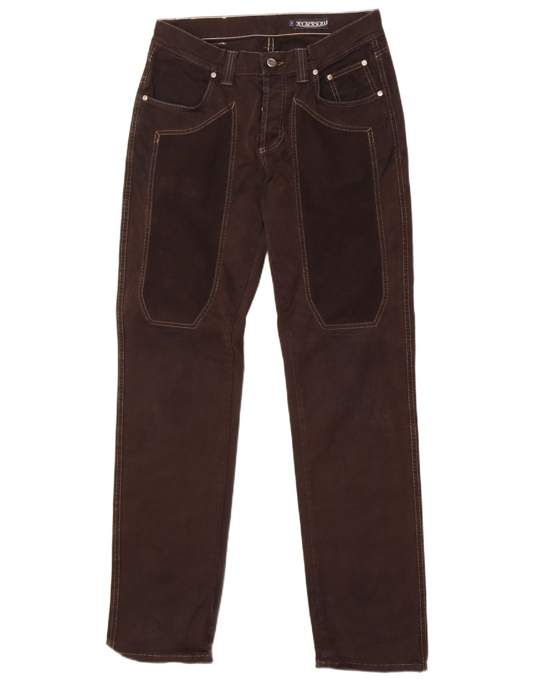 Jeans dritti da uomo Jeckerson W31 L33 cotone nero