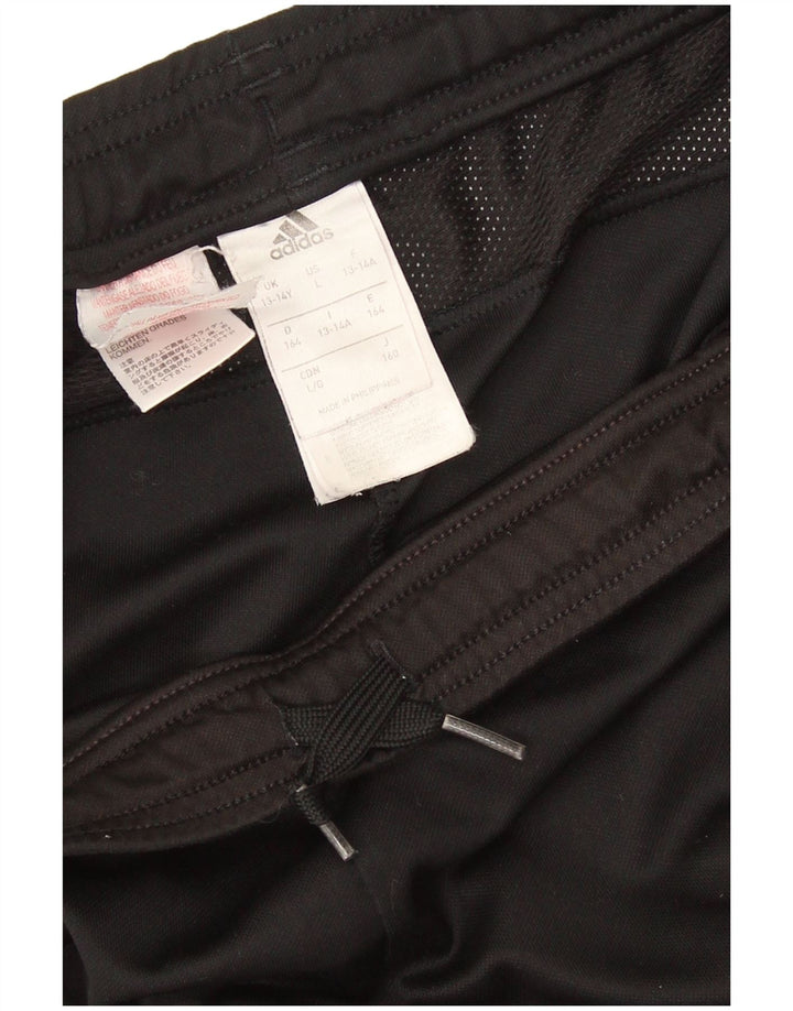 Pantaloni della tuta da ragazzo Adidas 13-14 anni in poliestere nero