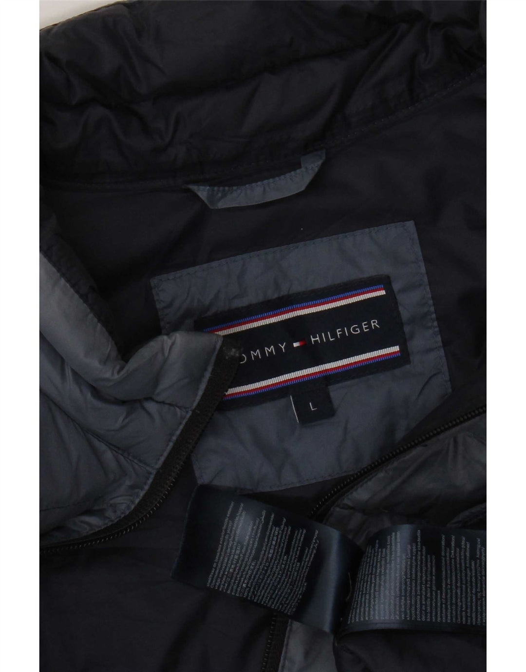 Giacca imbottita da uomo Tommy Hilfiger UK 40 Large Blu Navy in poliammide