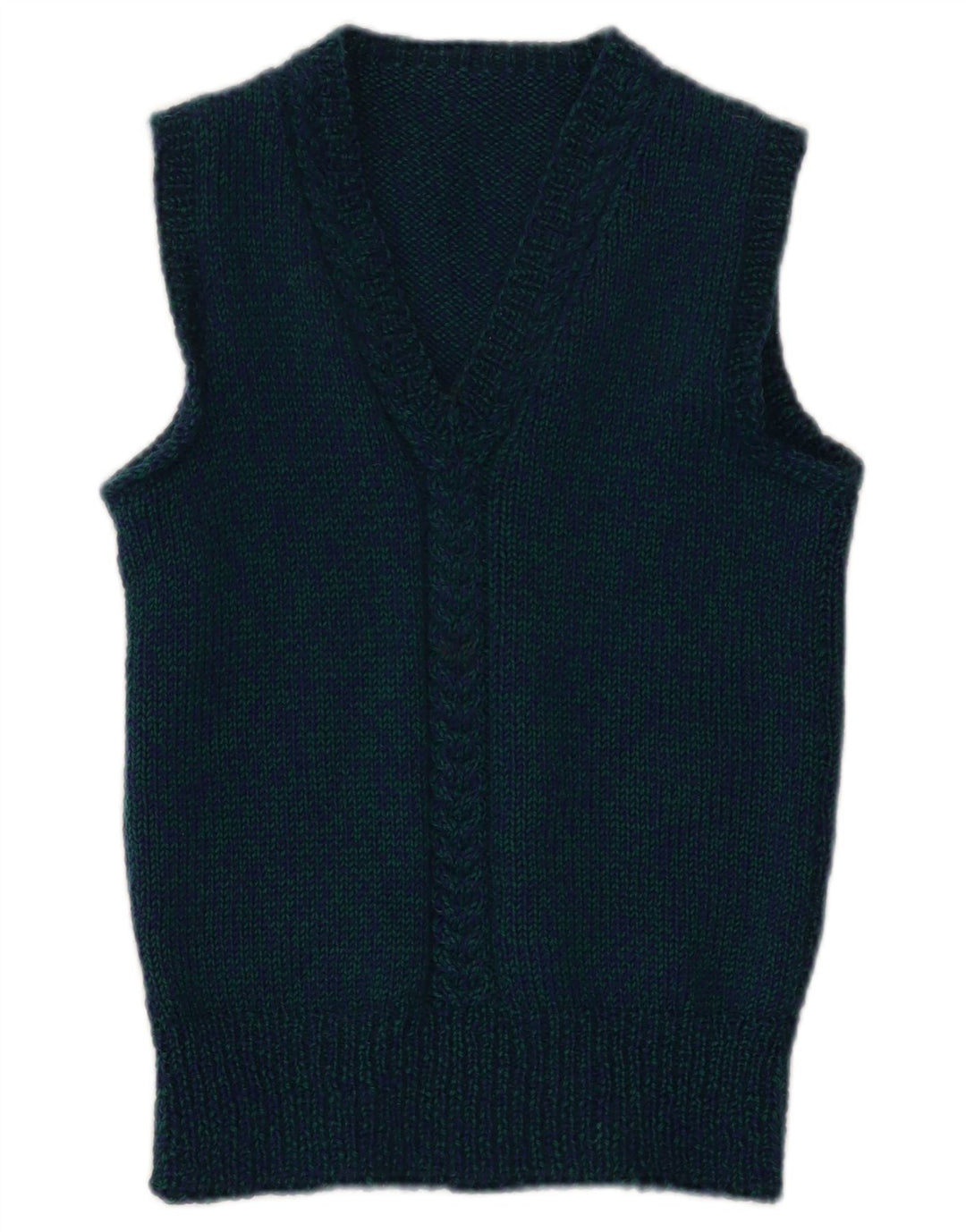 Canottiera vintage da donna XS blu navy screziata