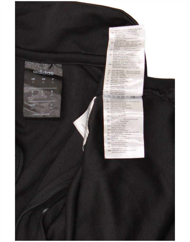 ADIDAS Maglia da ginnastica da uomo Climalite con zip e collo, piccola, nera