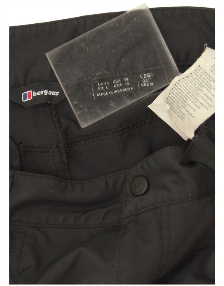 Pantaloni impermeabili cargo da uomo Berghaus W34 L34 poliammide neri