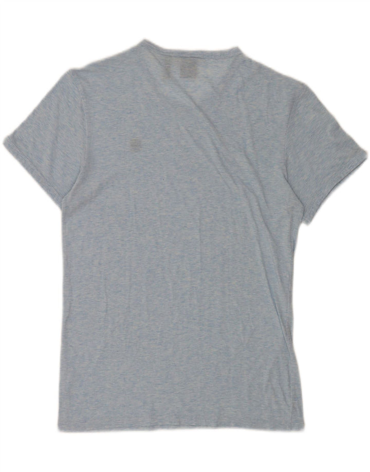 T-shirt da uomo G-Star Top in cotone chiazzato blu piccolo