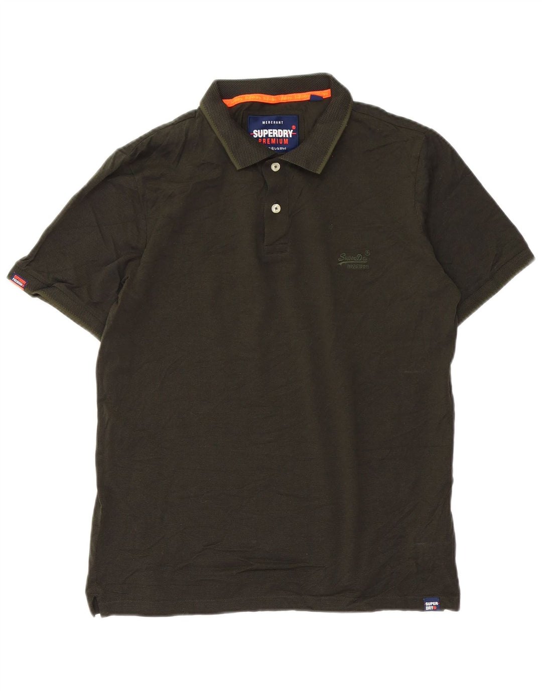 Polo da uomo SUPERDRY grande in cotone verde