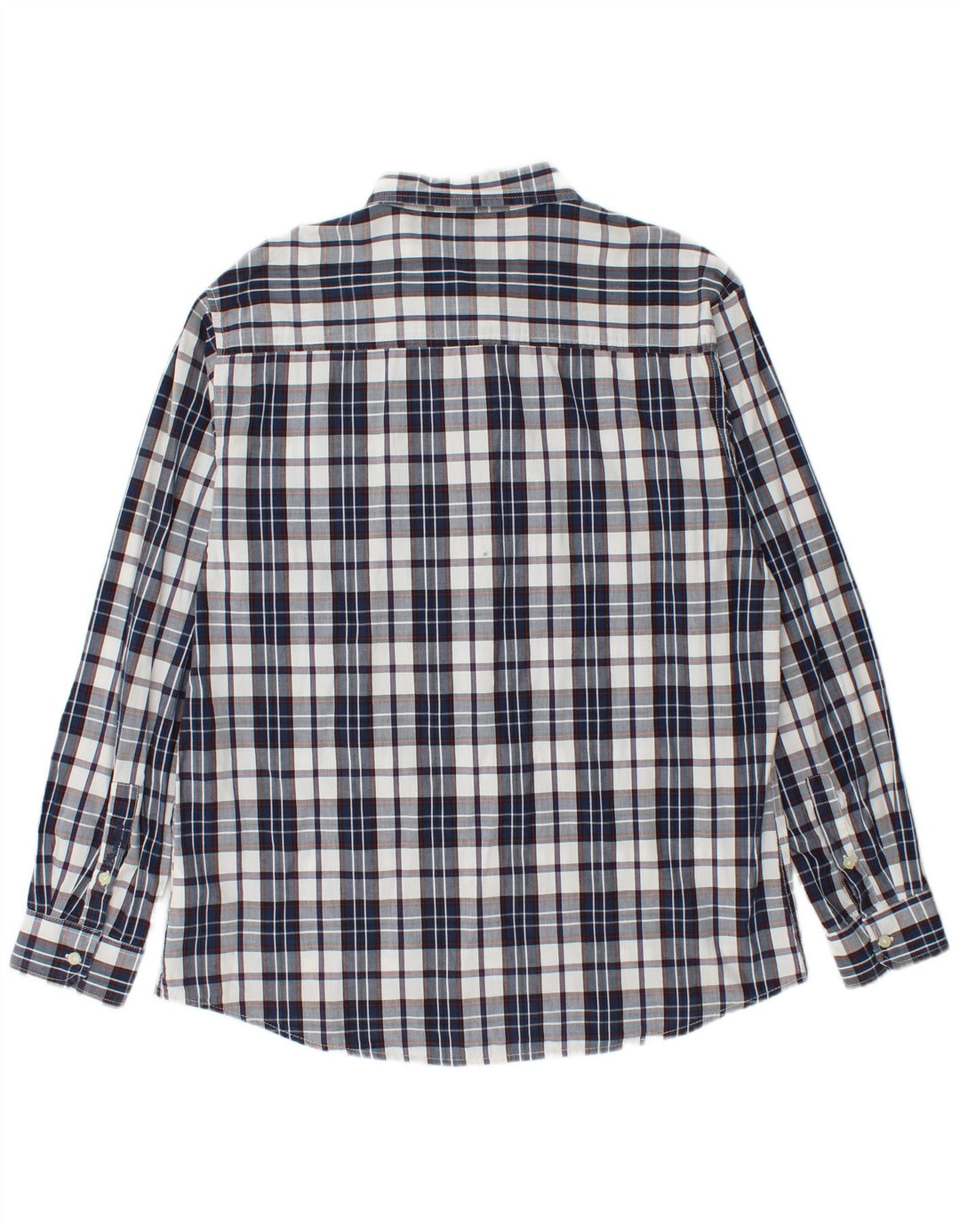 Camicia Wrangler da uomo vestibilità regolare 2XL cotone a quadri blu navy