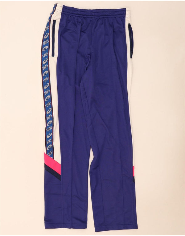 Pantaloni da tuta grafica da uomo Asics IT 54 XL Blu navy Colourblock