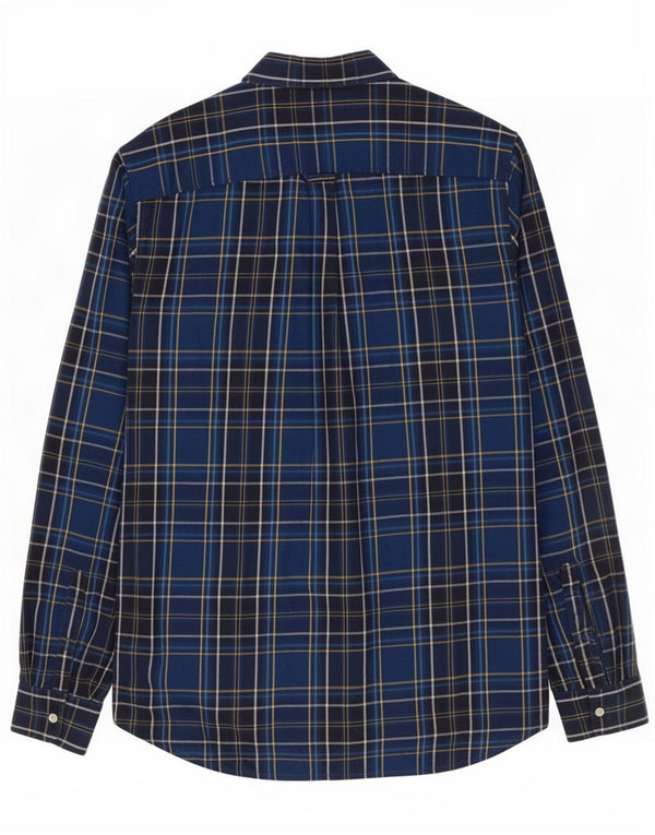 Camicia da uomo in flanella Superdry Cotone scozzese blu medio