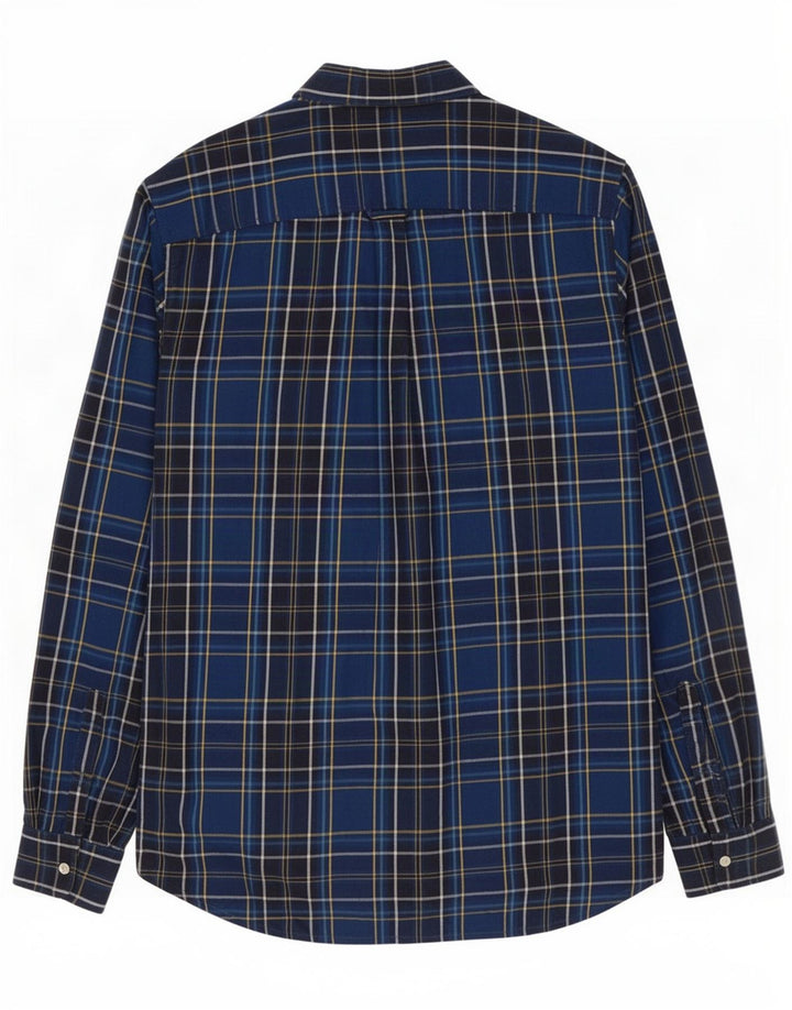 Camicia da uomo in flanella Superdry Cotone scozzese blu medio