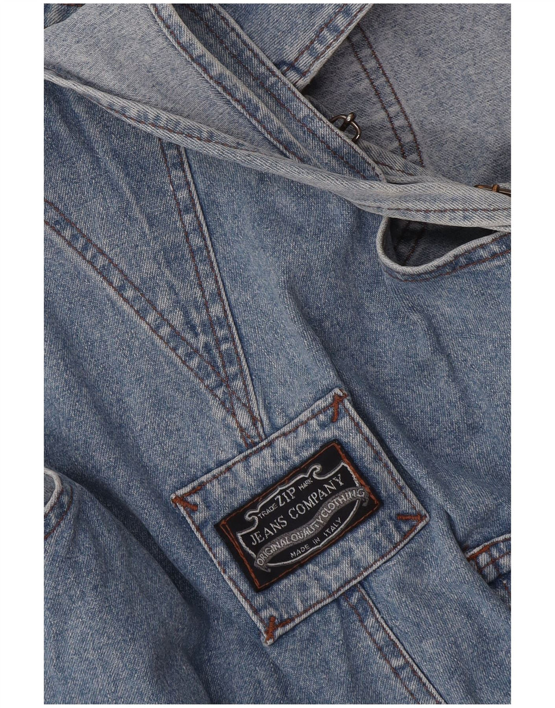 Salopette cargo da donna con zip Jeans W36 L29 Blu