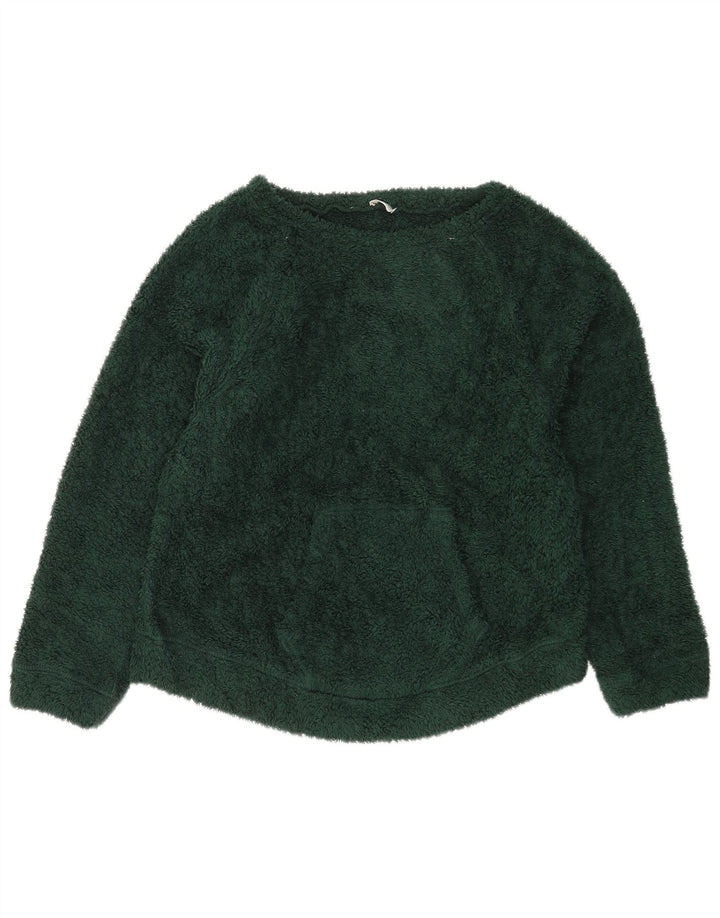 Maglione in pile oversize da donna Benetton UK 10 Small Verde Poliestere