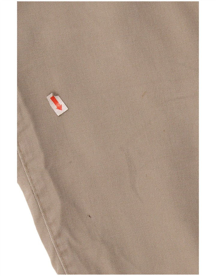 DOCKERS Pantaloncini chino con pegging da uomo kaki W36 grande cotone beige