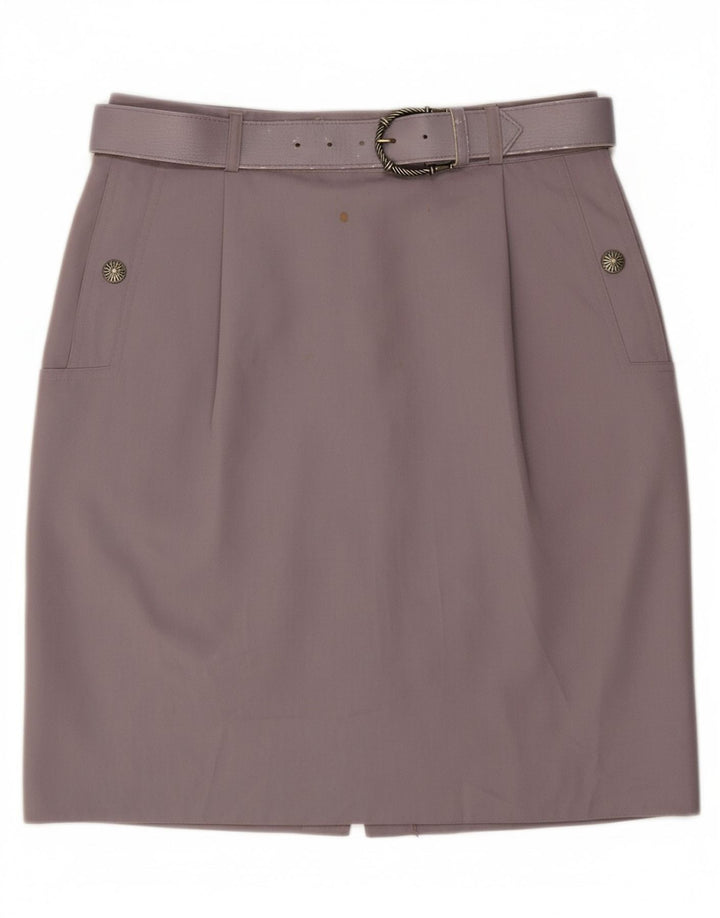 ST. BERNARD Womens Pencil Skirt UK 16 Large W30 Purple Polyester