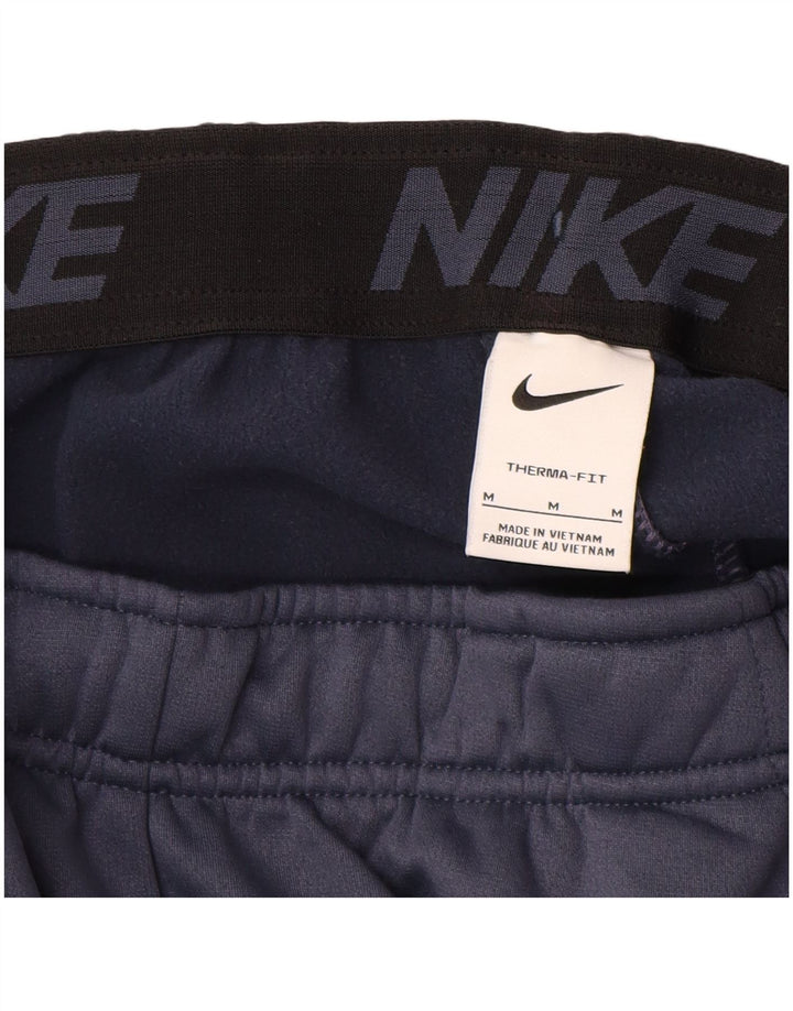 Pantaloni da tuta Nike Therma-Fit da uomo, pantaloni da jogging, piccoli, in poliestere blu navy