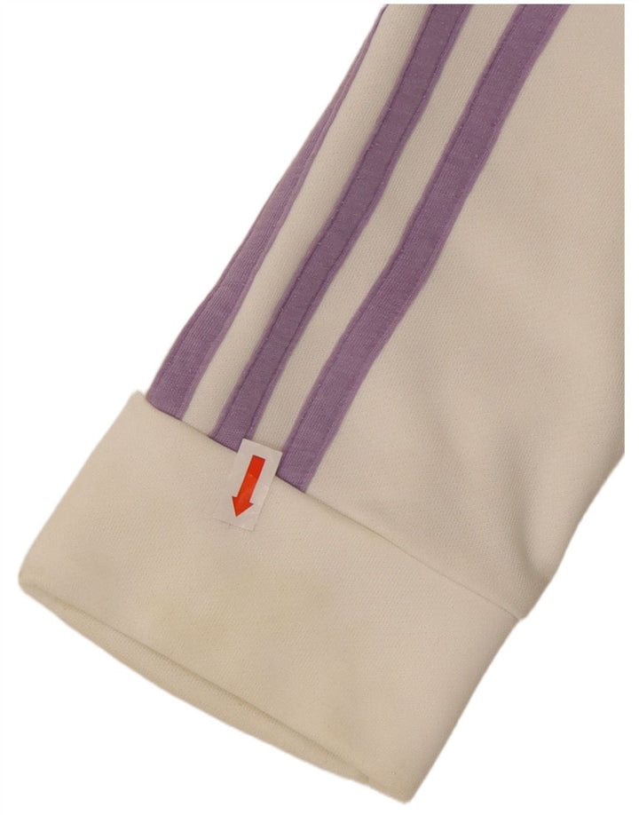 Giacca da tuta da donna ADIDAS UK 12/14 Colorblock viola medio