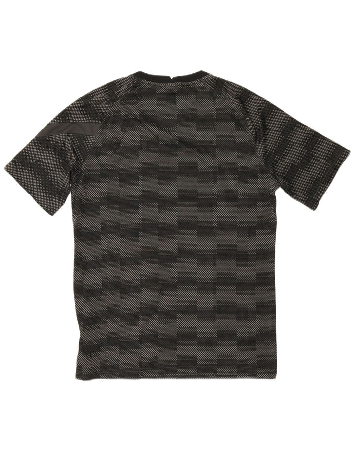 T-shirt Nike da uomo Dri Fit Top in poliestere geometrico nero medio
