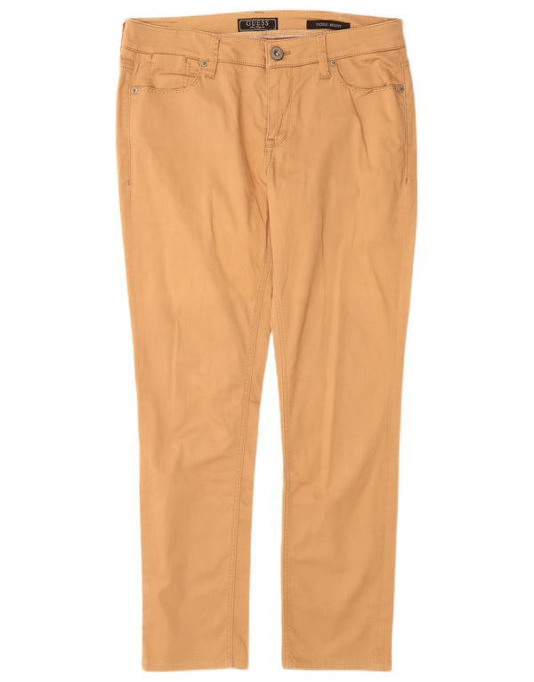 Pantaloni casual skinny Guess da donna Nicole W30 L29 cotone beige