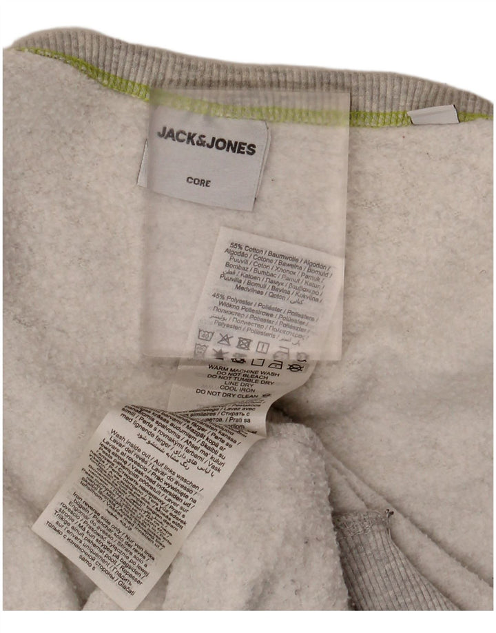 Jack & Jones Felpa da uomo Maglione grande in cotone grigio