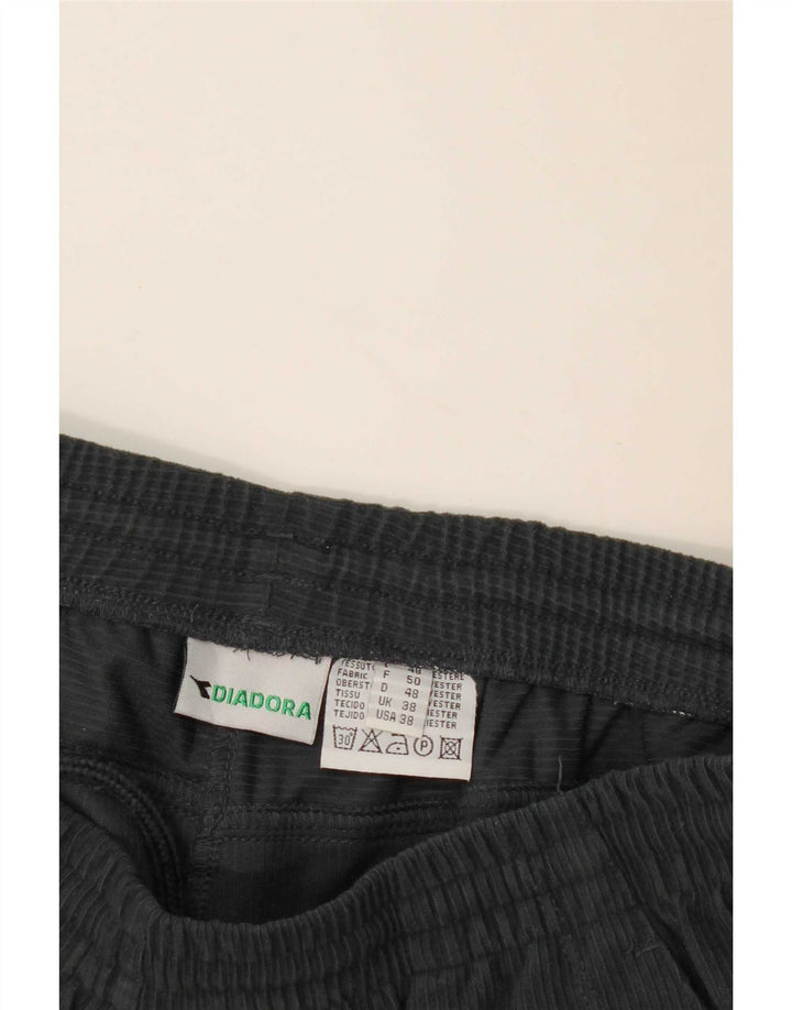 Pantaloni da tuta da uomo Diadora UK 38 Medium Nero Poliestere