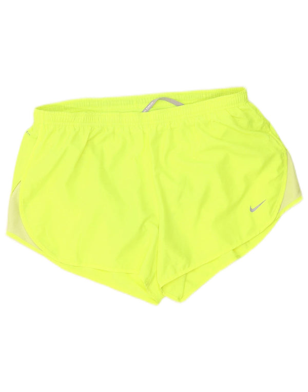 Pantaloncini sportivi Nike Dri Fit da donna UK 16 Large Verde Poliestere