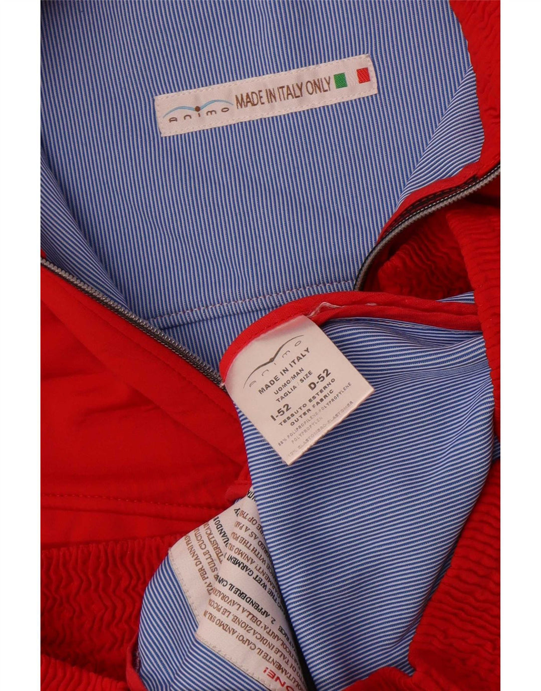 Giacca vintage da uomo IT 52 XL Poliuretano rosso