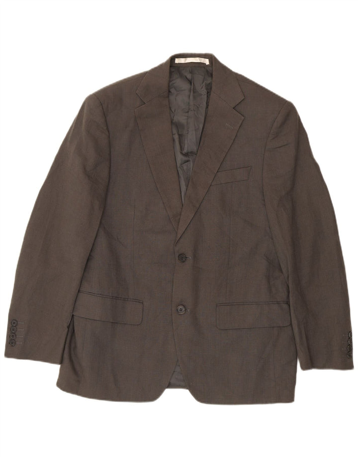 Giacca blazer a 2 bottoni da uomo Marks & Spencer UK 38 Lino verde medio