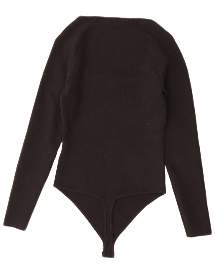 Body a maniche lunghe da donna Abercrombie & Fitch UK 12 medio nero