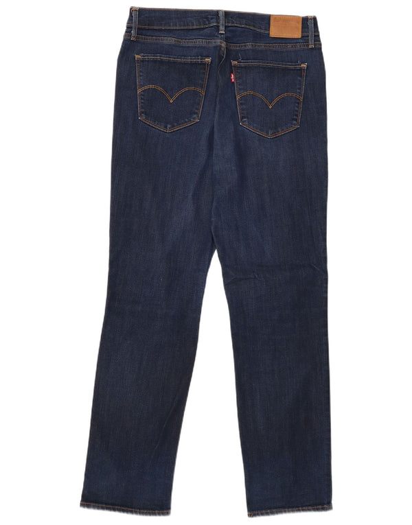 Jeans dritti a vita alta Levi's 724 da donna W31 L30 Lyocell blu navy