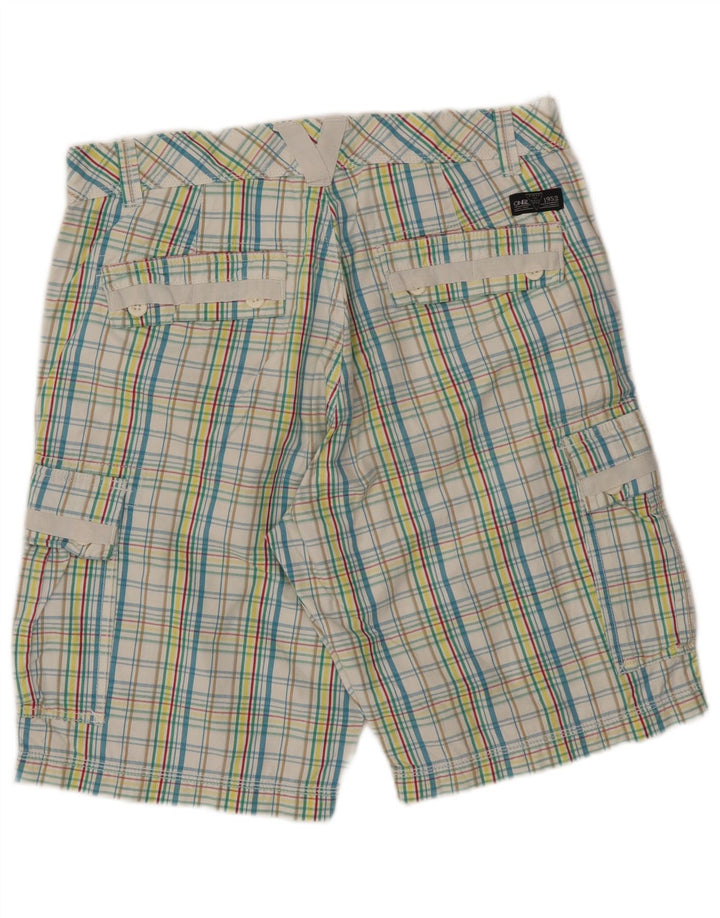 Pantaloncini cargo da uomo O'NEILL W33 cotone a quadri blu medio
