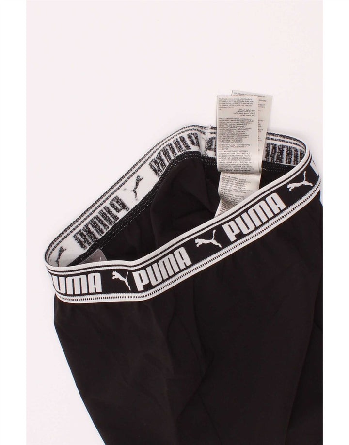 Pantaloncini sportivi grafici Puma per ragazze 9-10 anni in poliestere nero