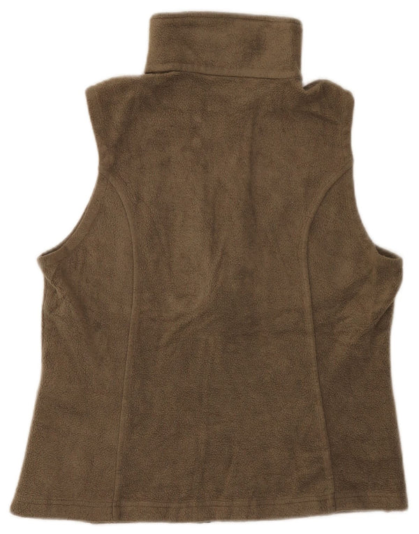 Gilet in pile da donna Columbia UK 14 Poliestere marrone medio