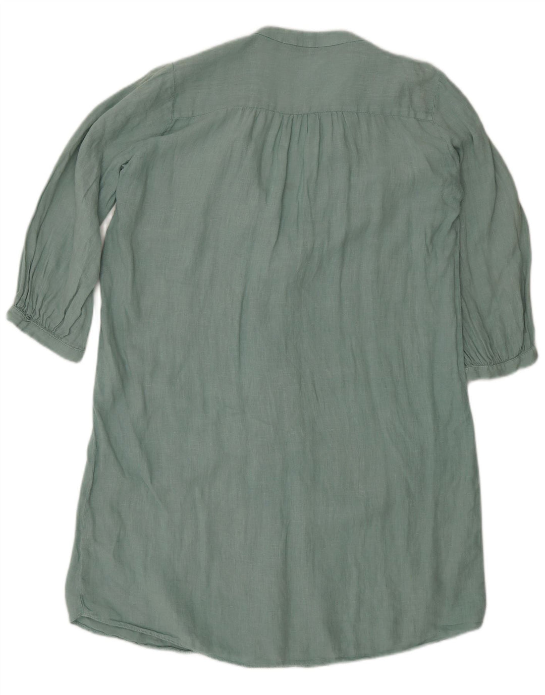 Abito a trapezio con maniche a 3/4 da donna Zara UK 14 verde medio