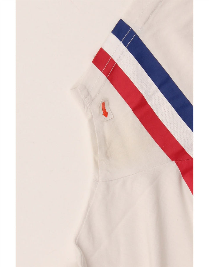 T-shirt grafica da uomo Alpha Industries Top in cotone a righe bianche medie