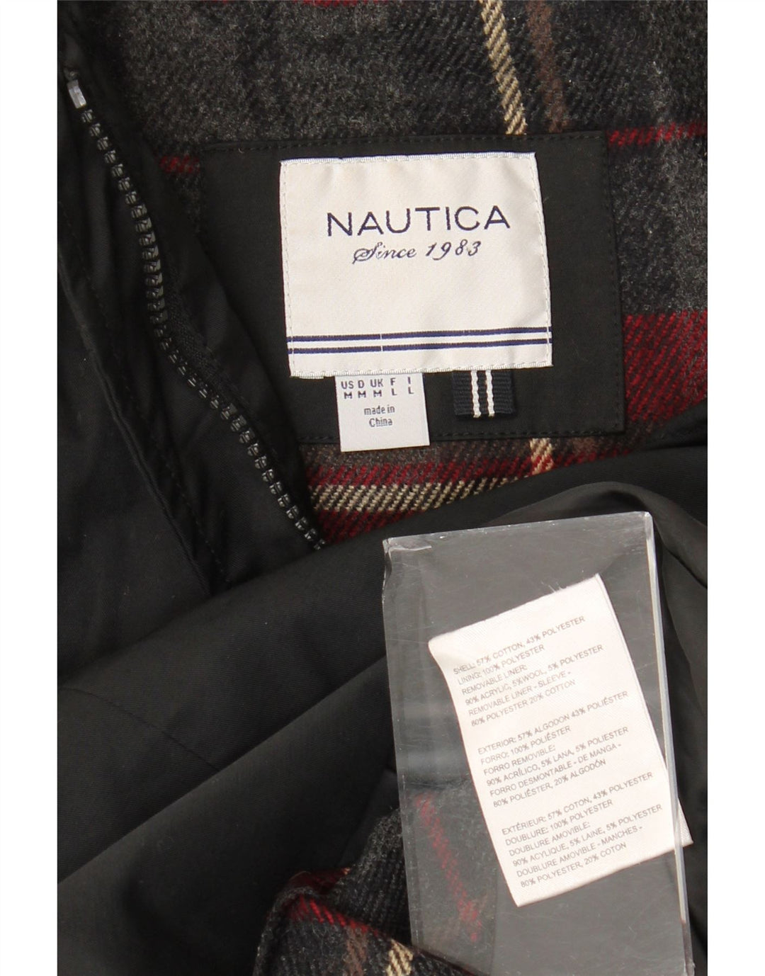 Montgomery da donna Nautica UK 14 cotone nero medio