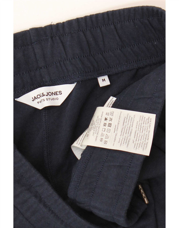 Pantaloncini sportivi grafici da uomo Jack & Jones medio cotone blu navy
